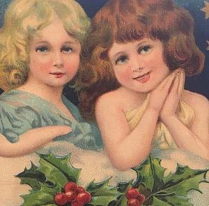 Postcard  Antique Christmas  Greeting. Embossed        X3