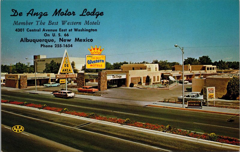 De Anza Motor Lodge Albuquerque NM Postcard PC418