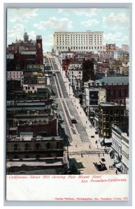 Fair Mount Hotel San Francisco Postcard California Street Hill Weidner Pre Quake