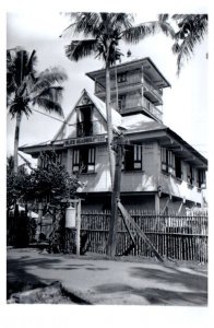 Police Headquarters in the Philippines photo taken in 1945 RPPC Postcard Repro