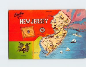 Postcard Greetings from New Jersey USA