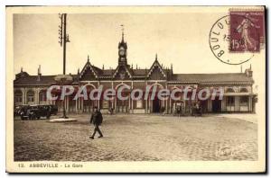 Postcard Old Abbeville Train