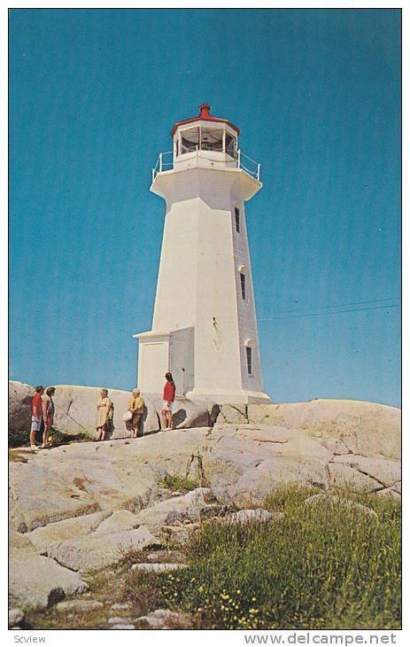 Lighthouse,  Peggy's Cove,  Nova Scotia,  Canada,  40-60s