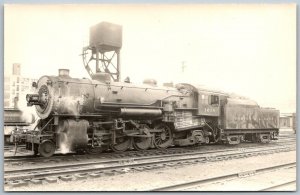 Boston & Albany Railroad Train Engine #1218  1940s RPPC Real Photo Postcard