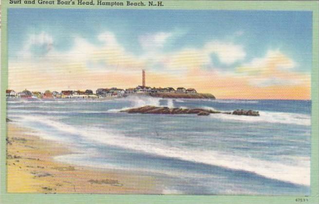 New Hampshire Hampton Beach Surf and Great Boars Head 1966