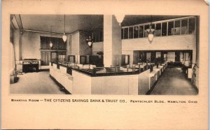 1930s Citizens Savings Bank & Trust Co. Hamilton OH Postcard