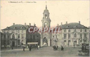 Postcard Old Rennes (I and V) of the City Tram Hotel