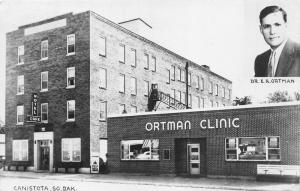 Canistota South Dakota~Ortman Clinic~Dr Ortman Picture in Corner~1968 RPPC