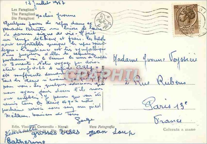 Modern Postcard Capri Faraglione