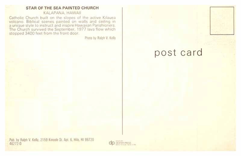 Postcard CHURCH SCENE Kalapana Hawaii HI AP8163