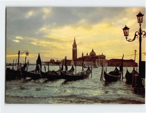 Postcard The Dawn, St. Marco Wharf, Venice, Italy