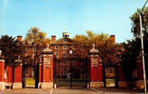 Rhode Island Providence University Hall and Van Wickle Gates Brown University