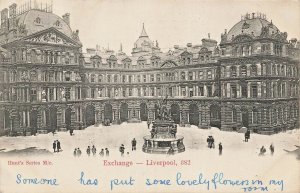 LIVERPOOL ENGLAND-EXCHANGE~1904 HUNTS SERIES PHOTO POSTCARD