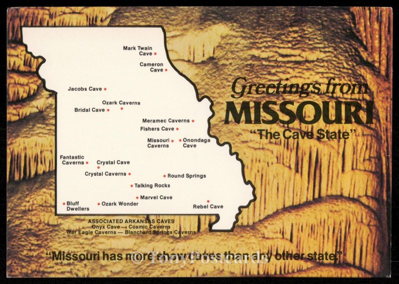 Greetings from Missouri - The Cave State