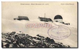 Old Postcard Stamp Observatory Mont Mounier Joseph Maynard