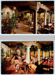 2 Postcards CHICAGO, Illinois IL ~ LA HACIENDA del SOL Mexican Restaurant c1960s