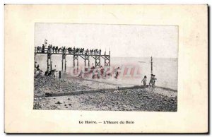 Le Havre - The Time of the bath - Old Postcard