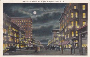 New York Niagara Falls Falls Street At Night 1928