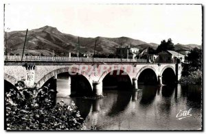 Modern Postcard Hendaye Frontiere Francois Spanish International Bridge railw...