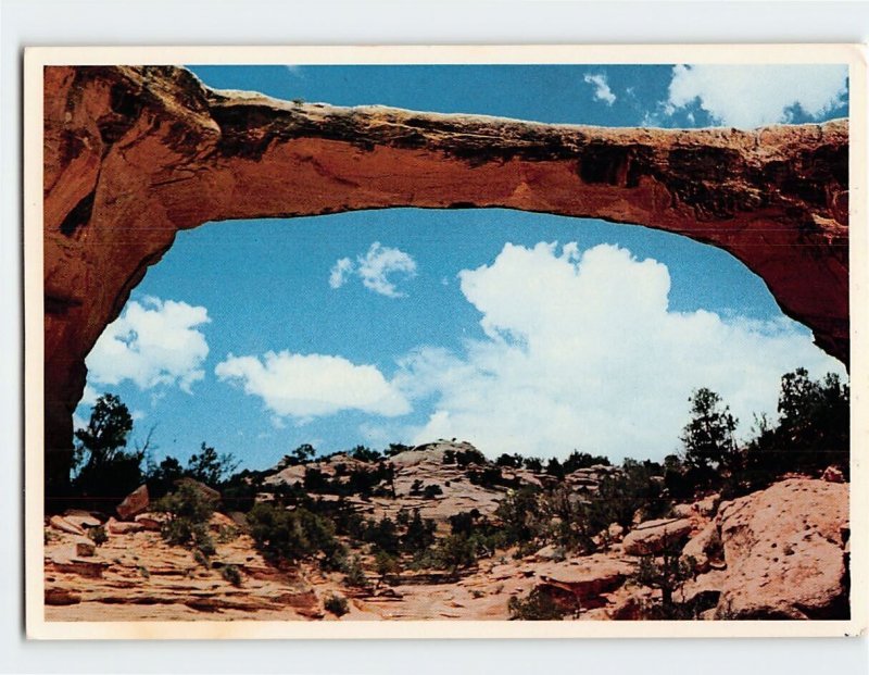 Postcard Owachomo Bridge, Natural Bridges National Monument, Utah