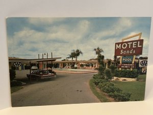 Vintage 1960s Sands Motel Lake Wales Florida Postcard