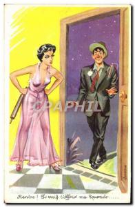 Old Postcard Fantasy Humor