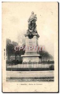 Old Postcard Neuilly Statue Perronel