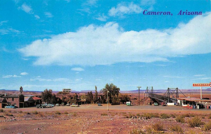 CAMERON, AZ Grand Canyon Hiway Gas Station Roadside c1960s Vintage Postcard