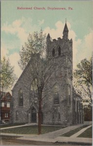 Postcard Reformed Church Doylestown PA