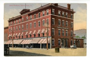 VT - Bellows Falls. Hotel Windham ca 1912