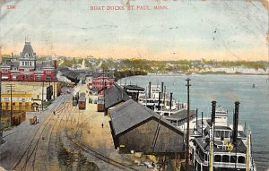 Boat Docks Boat Docks  - St. Paul, Minnesota MN Postcard