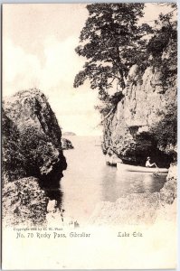 VINTAGE POSTCARD SAILING AT ROCKY PASS AT GIBRALTAR ISLAND ON LAKE ERIE 1905