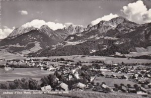 Switzerland Chateau d'Oex Rubli Gumfluh et rochers du Midi