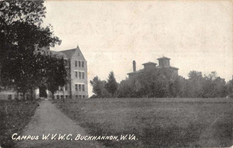 Buckhannon West Virginia Campus W V W C Historic Bldgs Antique Postcard K17206