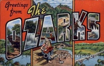 The Ozarks Large Letter Town Unused 