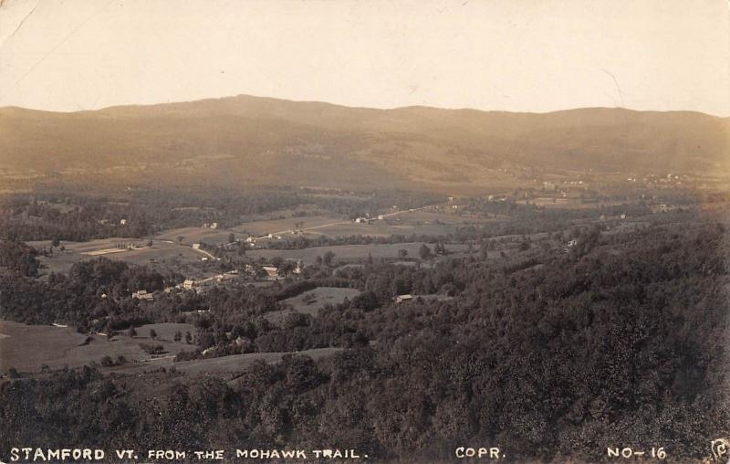 Stamford Vermont c1910 From The Mohawk Trail RPPC Real Photo Postcard by Canedy