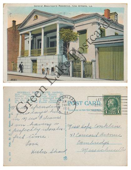 New Orleans, Louisiana-General Beauregard Residence - 1924