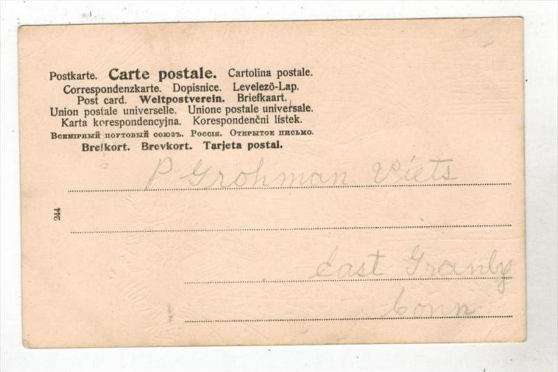 Easter   Young Girl with Doll & Rabbits