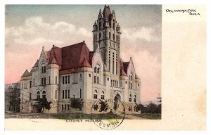 Postcard COURT HOUSE SCENE Oklahoma City Oklahoma OK AT7837