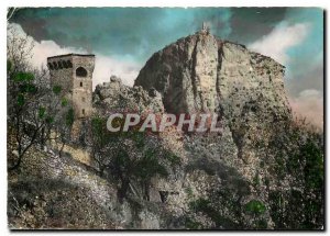 Postcard Modern Castellane B A N D Roc and pentagonal tower