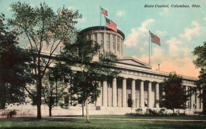 Vintage Postcard 1911 State Capitol Building Columbus Ohio F. M. Kirby & Co. Pub