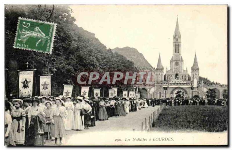 Old Postcard The Noelistes in Lourdes