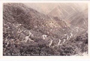 Oregon Generals Highway Sequoia Nal L Park Real Photo