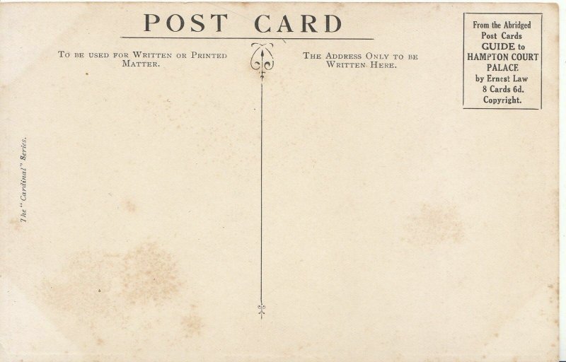 Middlesex Postcard - The King's State Bedchamber - Hampton Court - Ref A5472