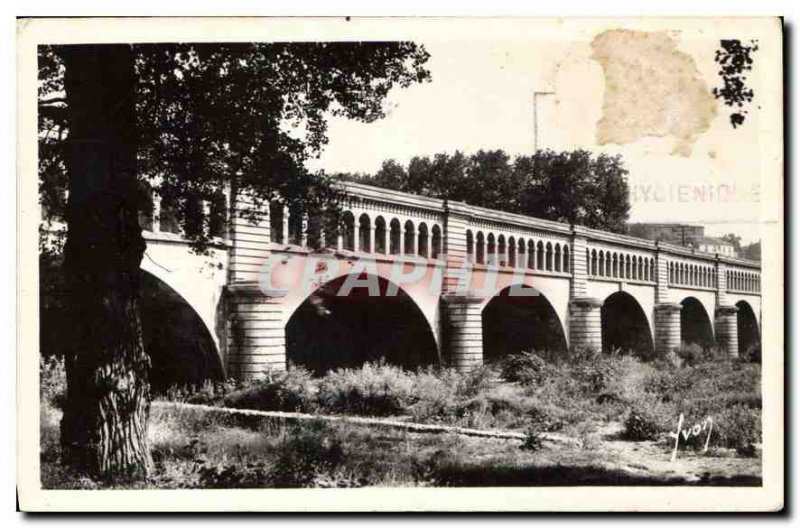 Postcard Old Herault Beziers The bridge ceuvre channel Riquet