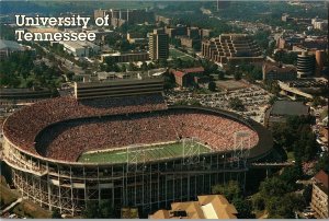 Aerial View Campus Neyland Stadium, University Tennessee Knoxville Postcard I65