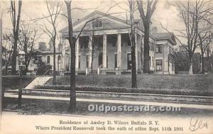 Ansley Willcox Residence, Buffalo NY, President Theodore Roosevelt 1906 light...