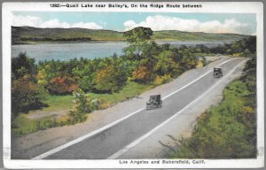 Quail lake near balley's ridge route between los angeles and bakersfield