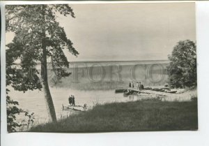 464587 USSR 1966 year Priozersk view of Lake Otradnoye postcard