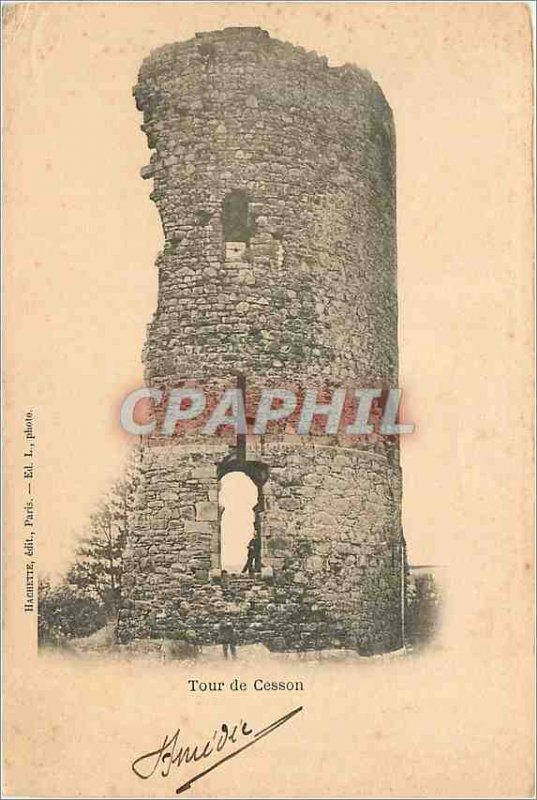 Old Postcard Tower of Cesson